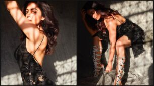 Nehha Pendse Looked Striking Hot In Black Backless Mini Dress, Fans Can’t Stop Melting
