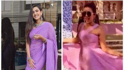 Niharika Konidela In Purple Saree Vs Purple Gown: Which Look Did Stole Your Heart?