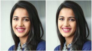 Niharika Konidela Looks Hot In Grey Ribknit Crop Top With White Bottom, See Here