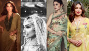 Nora Fatehi Vs Tara Sutaria Vs Anushka Sharma Vs Priyanka Chopra: Which B-Town diva carries embellished jewellery look best with ethnic saree?
