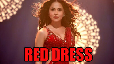 Nushrat Bharucha looks stunning in a majestic red dress, see here