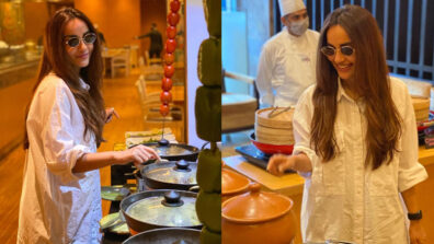 Foodie Surbhi Jyoti caught on camera trying delicious buffet Sunday brunch, who is the special person with her?