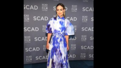 Olivia Wilde Attractive Looks In Tie Dye Print Dress, See Pictures