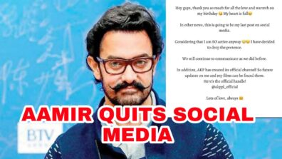OMG: Aamir Khan quits social media forever with a cryptic message, fans worried