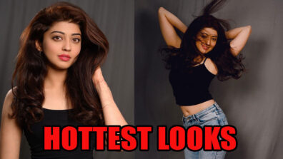 Pranita Subhash Flaunting Her Hotness In Black Slip Top With Blue Jeans, See Here