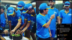 Private Dressing Room Video Leaked: Sachin Tendulkar cuts cake to celebrate special moment, Suresh Raina & Harbhajan Singh have something to say