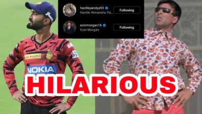 Raju Style: Dinesh Karthik recreates Akshay Kumar’s hilarious moment from Phirr Hera Pheri, Hardik Pandya & Eoin Morgan can’t stop laughing