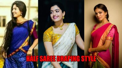 Sai Pallavi, Rashmika Mandanna & Malavika Mohanan’s Most Stylish Half Saree Draping For Fashion Cues, Check Out