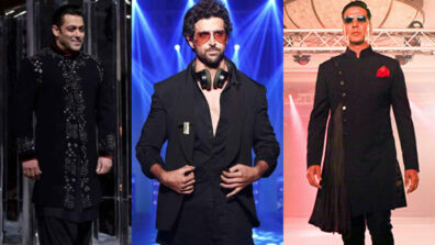 Salman Khan, Hrithik Roshan & Akshay Kumar’s attractive ramp walk photos in designer outfits