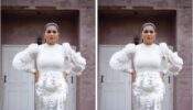 Sapna Choudhary Looked Bright as Sunshine in Her Latest White Crop Top with Silver Shining Skirt!