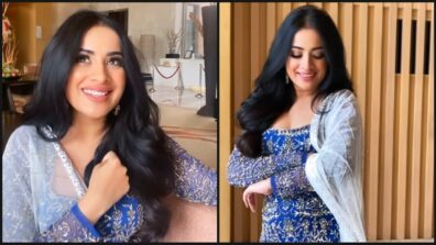 See How Gorgeous Sara Gurpal Looks In Blue Embellished Salwar, Fans Are Totally In Love