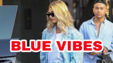 See How Hailey Bieber Looked Mesmerizing In Her Blue Outfit