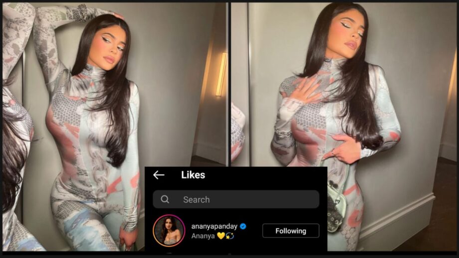 Picture Revealed: Kylie Jenner sets oomph quotient on fire with her printed bodysuit look, Ananya Panday loves it 340004