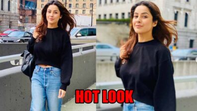 Shehnaaz Gill shares hot look in black top and denim