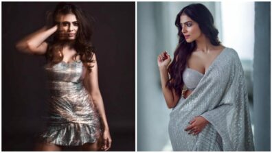 Shining Baby!! Malavika Mohanan Looks Sparkling Hot In Silver Sequin Outfit