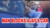 SHOCKING FOOTAGE: Ajay Devgn’s car blocked by man in Mumbai road, asks him to comment on farmers’ protest