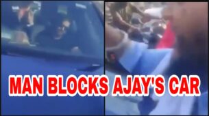 SHOCKING FOOTAGE: Ajay Devgn’s car blocked by man in Mumbai road, asks him to comment on farmers’ protest