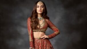 Shraddha Kapoor Looked Exceptionally Beautiful In That Red Plunge Neck Embellished Lehenga, Have A Look