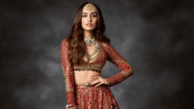 Shraddha Kapoor Looked Exceptionally Beautiful In That Red Plunge Neck Embellished Lehenga, Have A Look