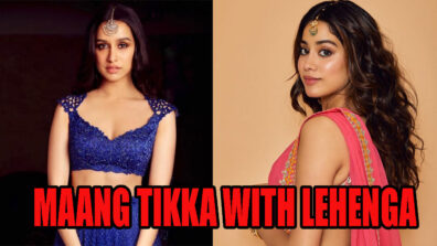 Shraddha Kapoor Vs Janhvi Kapoor: Who Paired The Pretty Stylish Maang Tikka With Lehenga? Vote Here