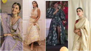 Shrenu Parikh, Surbhi Chandna, Rubina Dilaik, and Mouni Roy’s wardrobe can definitely style your wedding and festive outfits