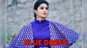 Sneha Prasanna Look Stunning In Blue Dress With Oversized Sleeves