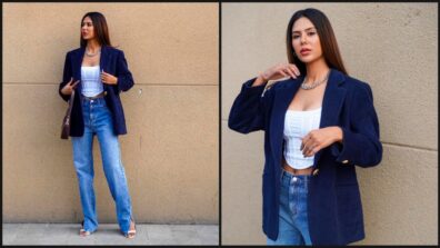 Sonam Bajwa Showing Netizens How To Pair Jeans With Corset And Blazer With Minimal Accessories, See Pictures