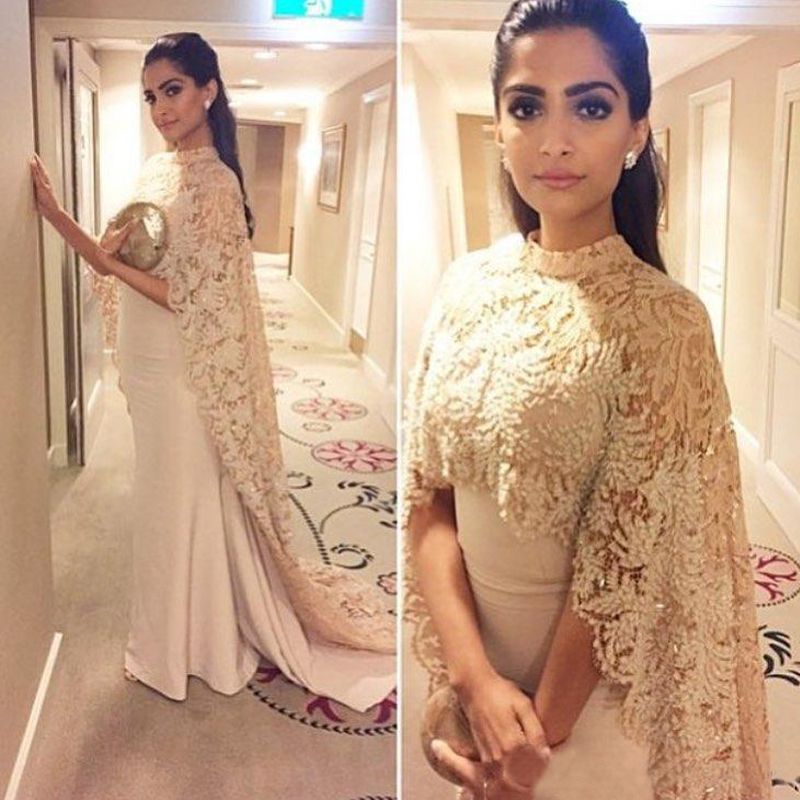 Sonam Kapoor Looks Amazingly Gorgeous In Turtleneck Long Dress, See Pictures - 1