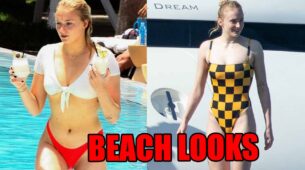 Don’t miss this stunning stuff: Sophie Turner in beach looks