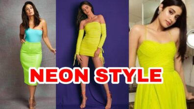 Stunning Beauties!! Ananya Panday, Janhvi Kapoor And Kareena Kapoor Raise Temperature In Neon Midi Outfit