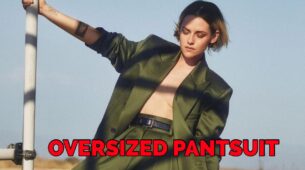 Stunning Kristen Stewart Made Stunning Fashion Statement In Her Oversized Green Pantsuit