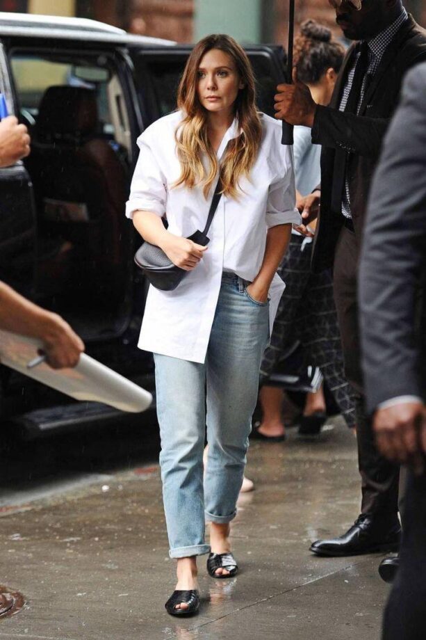 Style Your  Shirts With Amazing Bottoms, Cues From Elizabeth Olsen - 0