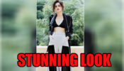 Taapsee Pannu Looks Stunning In Black And White Flared Pants With Black Jacket And Inner: See Here