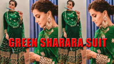 Taapsee Pannu Makes Style Statements In Bright Green Sharara, See Picture!