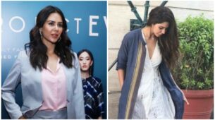 Sonam Bajwa Looks Classy In Oversized Grey Blazer With Oversized Denim, See Here