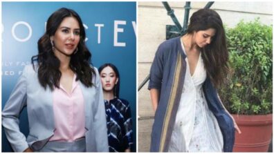 Sonam Bajwa Looks Classy In Oversized Grey Blazer With Oversized Denim, See Here