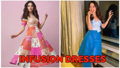 Tamannaah Bhatia Pretty Looks In Infusion Dresses