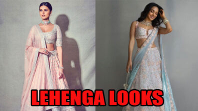 Tara Sutaria In Blush Pink Lehenga Vs Kiara Advani In Blue Pink Pastel Lehenga: Which Diva Won Your Heart?