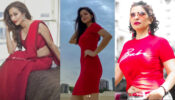 Taraak Mehta Queens: Sunayana Fozdar, Palak Sindhwani & Jennifer Mistry Bansiwal look stunning in red