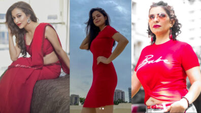 Taraak Mehta Queens: Sunayana Fozdar, Palak Sindhwani & Jennifer Mistry Bansiwal look stunning in red