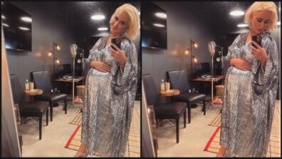 Throwback To Katy Perry’s Metallic Outfit Flaunting Baby Bump
