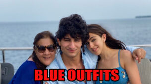 Throwback To Stunning Blue Looks Of Sara Ali Khan With Mom Amrita And Brother Ibrahim
