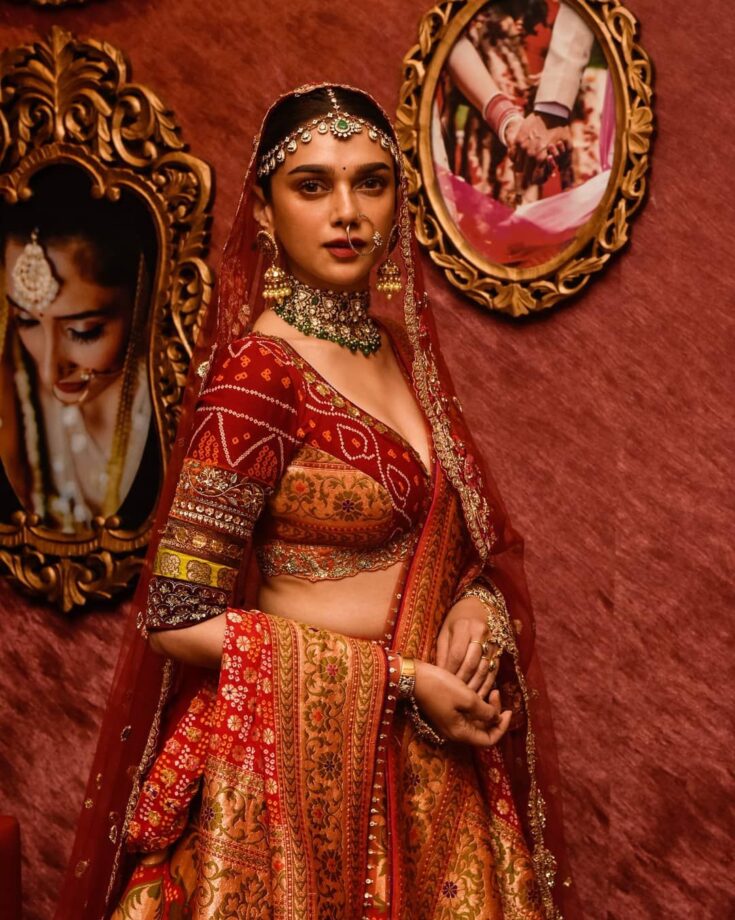 Top 3 Glamorous Looks Of Aditi Rao Hydari In Lehenga For A Magazine - 1