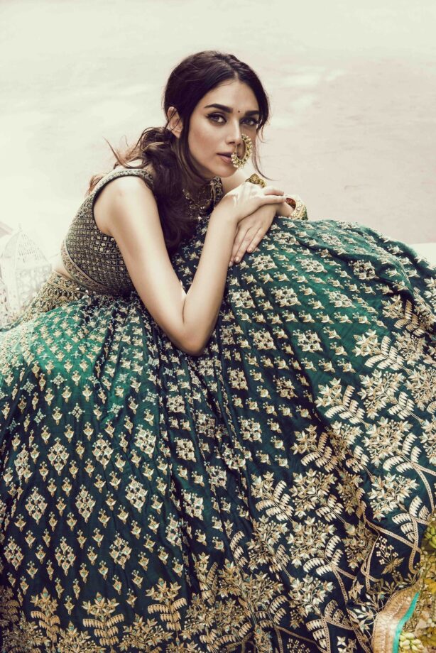 Top 3 Glamorous Looks Of Aditi Rao Hydari In Lehenga For A Magazine - 2