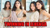 Top 3 Hot Looks Of Bhumi Pednekar And Her Sister Samiksha Pednekar Twinning In Lehenga, See Picture