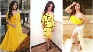 Top 3 Shinning Looks Of Rashami Desai In Yellow Dresses