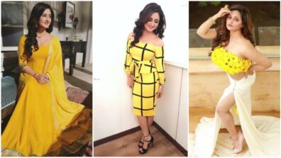 Top 3 Shinning Looks Of Rashami Desai In Yellow Dresses
