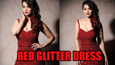 TV Actress Adaa Khan Recently Posted Red Glitter Outfit Look That Set The Internet On Fire, See Pictures Here