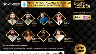 Vote Now: Most Popular Negative Character In A Web Series (Male/Female)? Amey Wagh, Abhishek Banerjee, Sajjad Delafrooz, Namit Das, Bobby Deol, Chunky Pandey, Sandhya Mridul, Parinitaa Seth