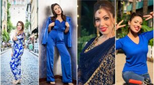 Want to add blue to your closet? Count on beauty Munmun Dutta as she inspires with her blue looks